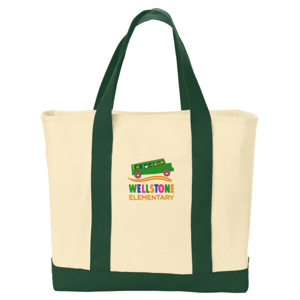 Port Authority - Ideal Twill Two-Tone Shopping Tote - Embroidered Logo Thumbnail