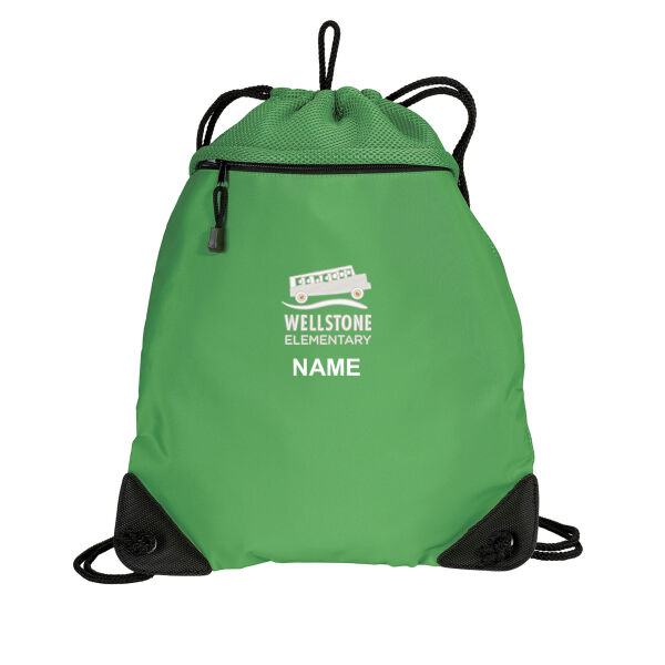 Port Authority - Cinch Pack with Mesh Trim - Embroidered Logo **Add Name for $5! ** Thumbnail