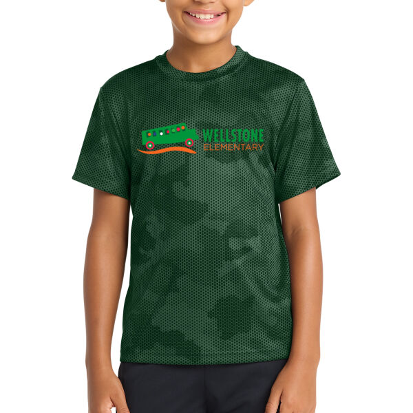 Sport-Tek - Youth CamoHex Tee - Printed Logo Thumbnail