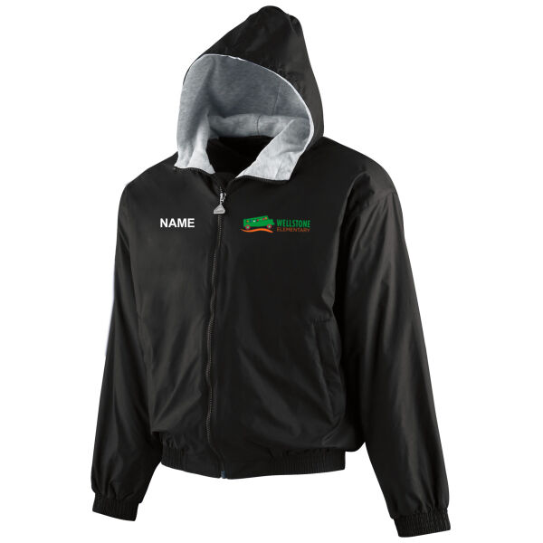 Augusta Sportswear - Youth Hooded Taffeta Jacket/Fleece Lined - Embroidered Logo **Add Name for $5! ** Thumbnail