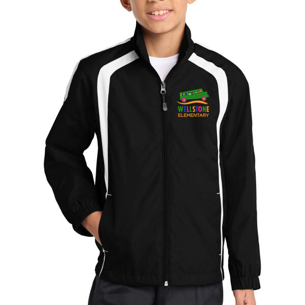 Sport-Tek - Youth Colorblock Raglan Jacket - Embroidered Logo Thumbnail