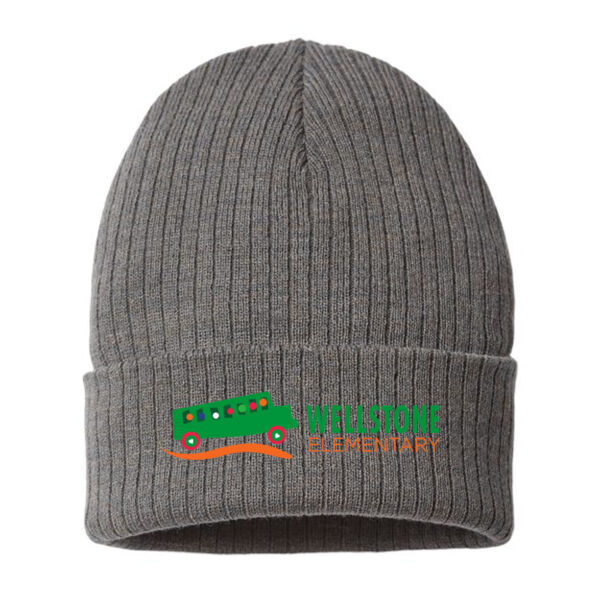 Atlantis Headwear - Sustainable Rib Cuffed Beanie - Embroidered Logo Thumbnail