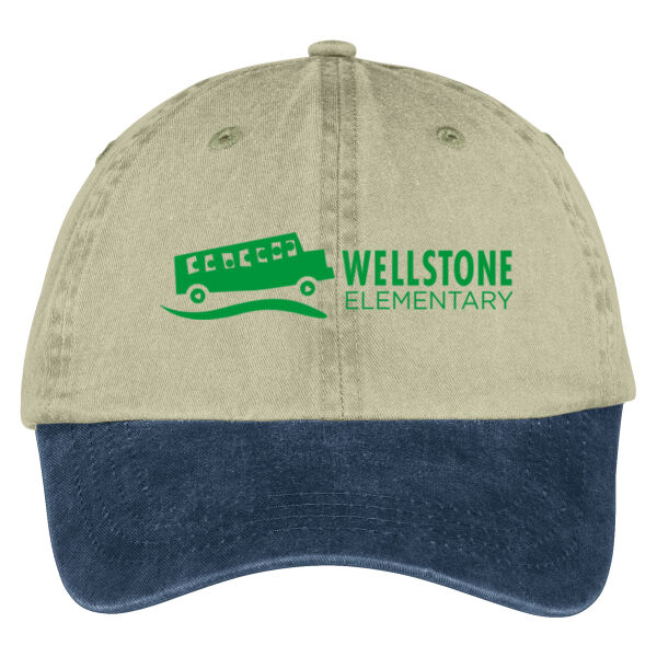 Port & Co - Two-Tone Pigment Dyed Cap - Embroidered Logo Thumbnail