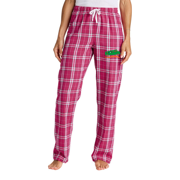 District - Women's Flannel Plaid Pant - Embroidered Logo Thumbnail