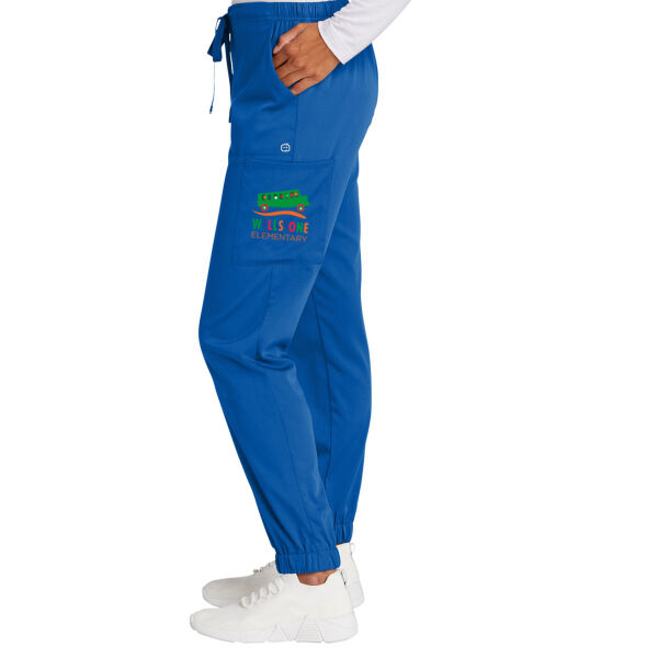 Wink - Women's Premiere Flex Jogger Pant - Printed Logo Thumbnail