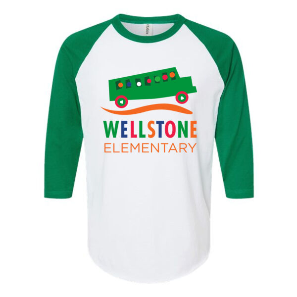 Tultex - Unisex Fine Jersey Raglan T-Shirt - Printed Logo Thumbnail