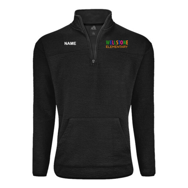J. America - Unisex Pebble Fleece Quarter-Zip Pullover - Embroidered Logo **Add Name For $5** Thumbnail