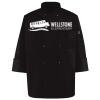 Ten Pearl Button Black Chef Coat Thumbnail