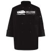 Ten Pearl Button Black Chef Coat Thumbnail