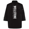 Ten Pearl Button Black Chef Coat Thumbnail